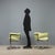 This set of six chairs, designed by Vittorio Introini and produced by Saporiti around 1970, is a distinctive example of...