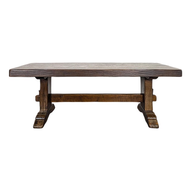 Oak Wood Monastery Table For Sale