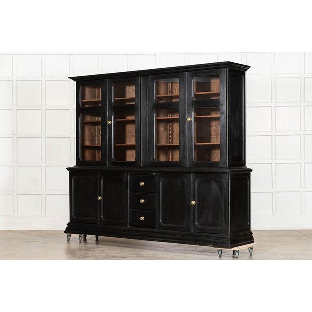 Late 19th Century 19th Century French Ebonised Fruitwood Housekeepers Cupboard, 1880 For Sale - Image 5 of 18