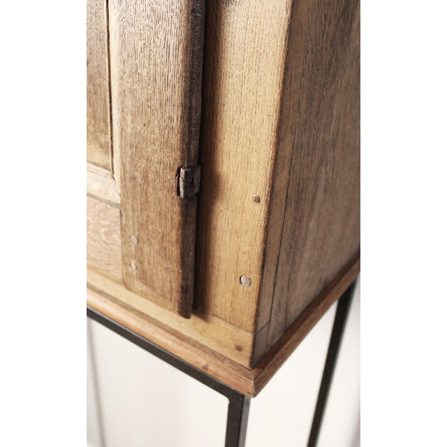 Antique Cabinet on Steel Stand, 1760 For Sale - Image 9 of 14