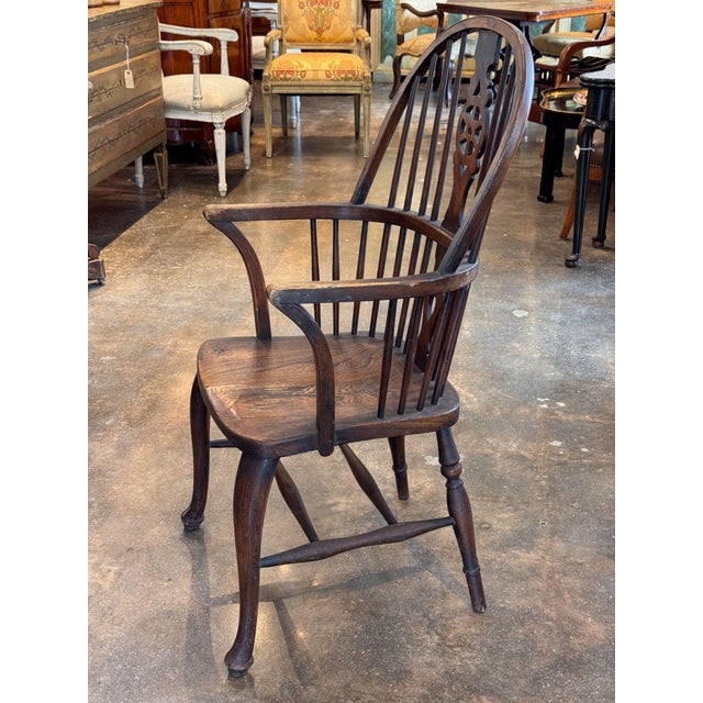 Set of Seven English Wheelback Windsor Chairs For Sale - Image 10 of 12