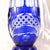 Traditional 1940s Large Blue Cut to Clear Vase For Sale - Image 3 of 6