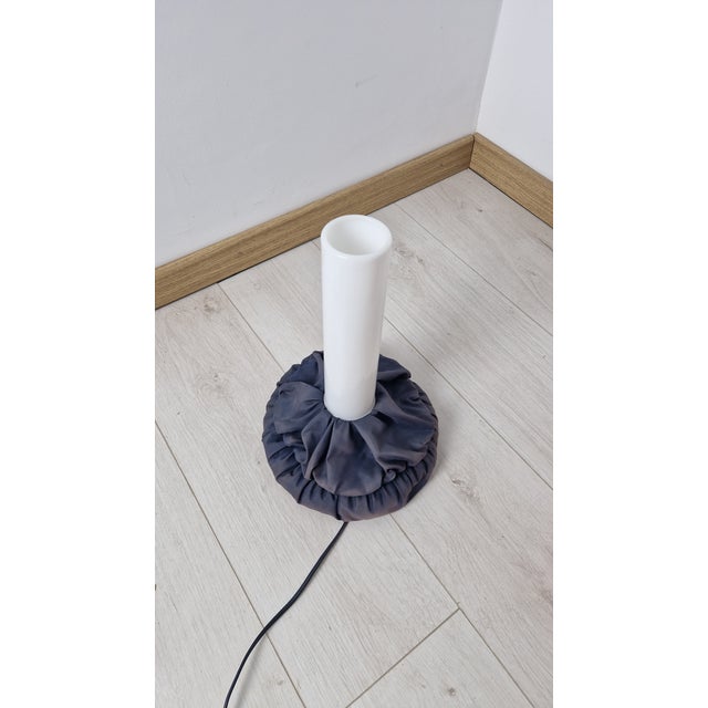 Cloche Table Lamps in Red and Black Fabric by De Pas Durbino & Lomazzi for Sirrah, 1982, Set of 2 For Sale - Image 6 of 18