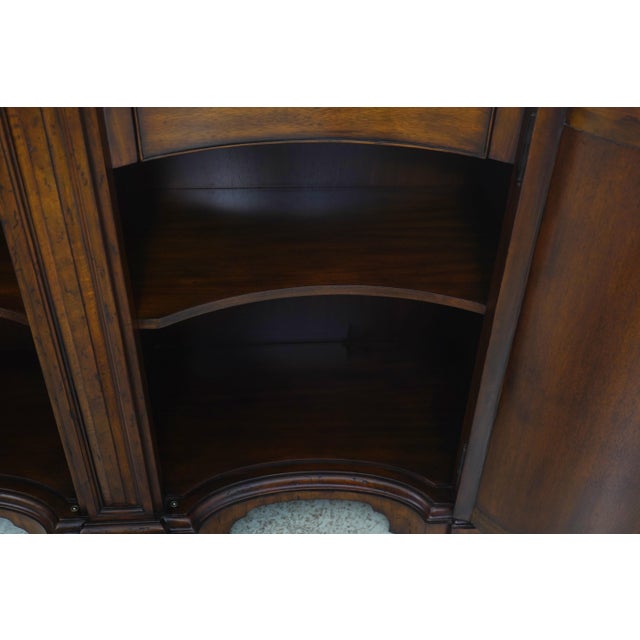 2020s Theodore Alexander Inlaid Oak Continental Credenza For Sale - Image 5 of 18