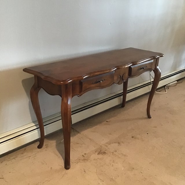 20th Century French Country Ethan Allen Console Table Chairish