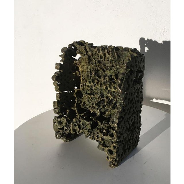 Italian Bronze Abstract Sculpture by Urano Palma, 1985 For Sale - Image 16 of 18