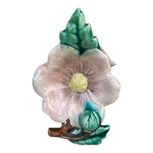 Small French Majolica Flower Dish Circa 1900