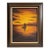 1972 Framed Oil Painting of a Sailboat & Sunset Signed by Puerto Rico Artist CC Furcster For Sale