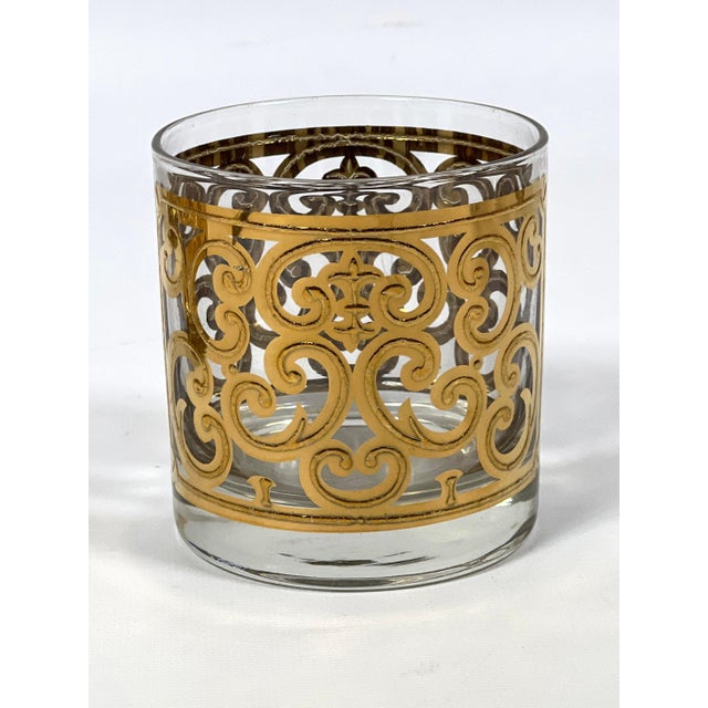 1960s Georges Briard Gilt Decorated Glasses- 16 Pieces For Sale - Image 11 of 11