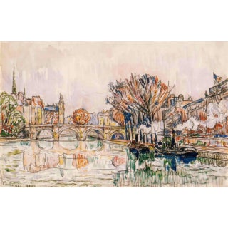 Paul Signac the Pont Neuf Paris Limited Edition Giclee For Sale
