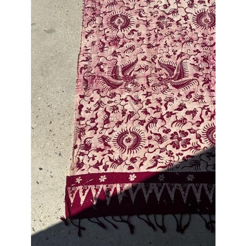 Large Indonesian Printed Batik Ceremonial Fabric For Sale - Image 16 of 18