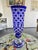 Large Cobalt Blue Cut Crystal Vase from Les Grands Ducs, 1980s For Sale - Image 12 of 12