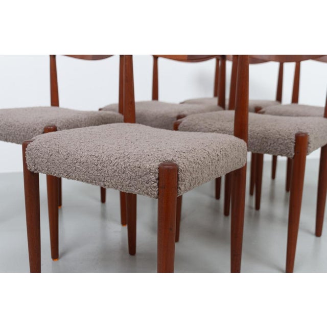 Wood Danish Modern Teak Dining Chairs by Knud Færch for Slagelse, 1960s, Set of 6 For Sale - Image 7 of 18