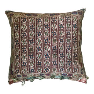 Vintage Monumental Kilim Throw Pillow For Sale