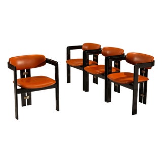 Pamplona Chairs by Augusto Savini for Pozzi, Italy, 1960s, Set of 4 For Sale