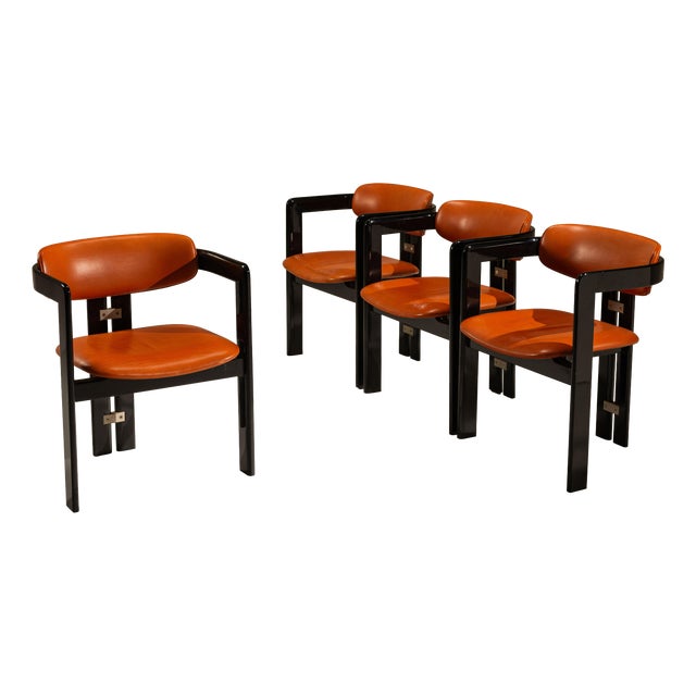 Pamplona Chairs by Augusto Savini for Pozzi, Italy, 1960s, Set of 4 For Sale