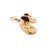 Mid-Century Modern Vintage 14k Baby Shoes Charm For Sale - Image 3 of 14