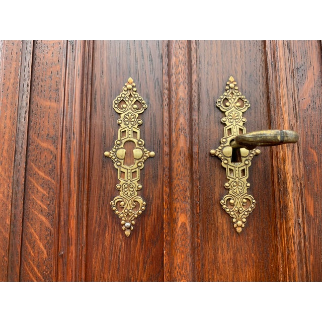 Art Nouveau Cupboard in Oak, 1900s For Sale - Image 12 of 18