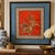 Chinese 19th-Century Qing Chinese Red Silk & Gold-Thread Buddhist Lion Embroidery For Sale - Image 3 of 17