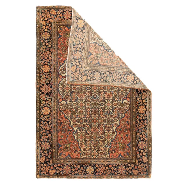 Late 18th Century Antique Farahan Sarouk Rug 3'5'' x 5' For Sale - Image 4 of 11