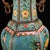 Late 19th Century Cloisonné Enamel Hexagonal Vase With Dragon Handles, 5000g For Sale - Image 4 of 9