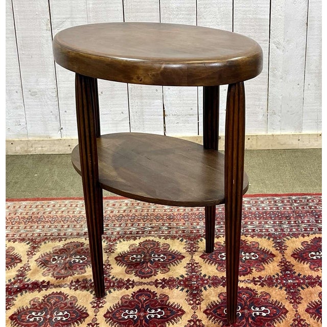 1930s Art Deco Beech Pedestal Table, 1930s For Sale - Image 5 of 14