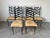 Hollywood Regency 1970s Vintage Italian Gio Ponti-Style High Ladder Back Metal Dining Chairs With Brasset of 6/ Sold For Sale - Image 3 of 12
