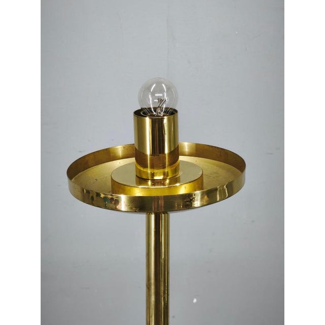 Bubble Glass and Brass Floor Lamp from Kamenicky Senov, 1970s For Sale - Image 3 of 11