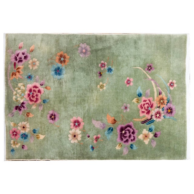 Textile Mid 20th Century Chinese Art Deco Rug For Sale - Image 7 of 12