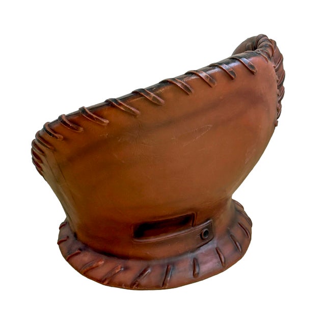 Vintage 1990s Oversized Baseball Glove Catchers Mitt Lounge Chair For Sale In Philadelphia - Image 6 of 18