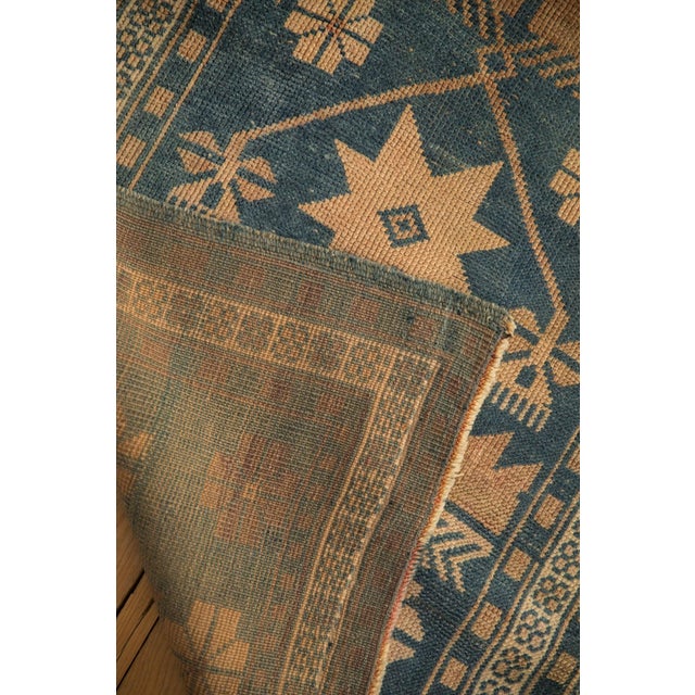 Sky Blue Vintage Distressed Anatolian Rug Runner - 1'10" x 9'1" For Sale - Image 8 of 10