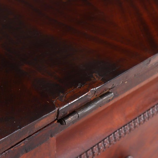 Antique Empire Classical Flame Mahogany Secretary Desk C1840 For Sale - Image 11 of 18