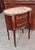 Louis XV Style Kidney-Shaped Commode in Marquetry with Pink Marble Top and Bronze Details For Sale - Image 4 of 7