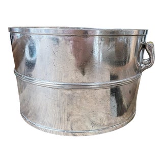 Antique Silver Plated Ice Bucket From Bismarck Garden Chicago For Sale