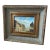 Vintage Oil Painting of Village Scene With Decorative Frame For Sale