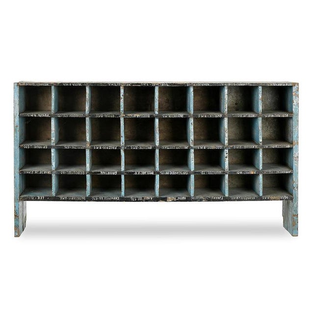 Antique Workshop Cabinet with 32 Compartments For Sale - Image 6 of 6