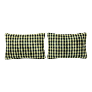 Anatolian Lumbar Kilim Pillow Cover 16'' X 24'' - Set of Two For Sale