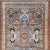 Measures: 3'4 x 4'11. Antique Persian Malayer rug with blue field and stylized floral design. Keivan Woven Arts / rug...