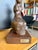 Mid Century Francis Weingarten Belgium Ceramic Female Torso Sculpture European Expressionist Clay Figure Wood Base For Sale - Image 10 of 15