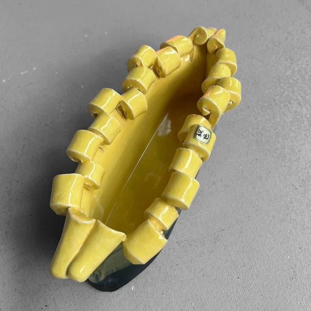 Mid-Century Ceramic Ikebana Centerpiece, Japan, 1950s For Sale - Image 16 of 18