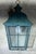 Vintage-Style Hand-Painted Verdigris Metal Hanging Pendant Lantern - 19”x10x10 For Sale - Image 11 of 11