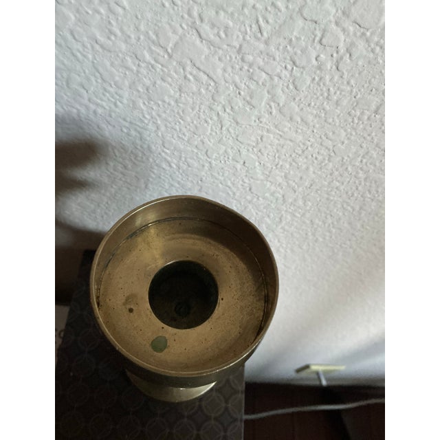 Boho Chic Vintage Brass Sculptural Chalice For Sale - Image 3 of 6