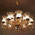 Fifteen-Arm Chandelier in Brass For Sale - Image 4 of 5