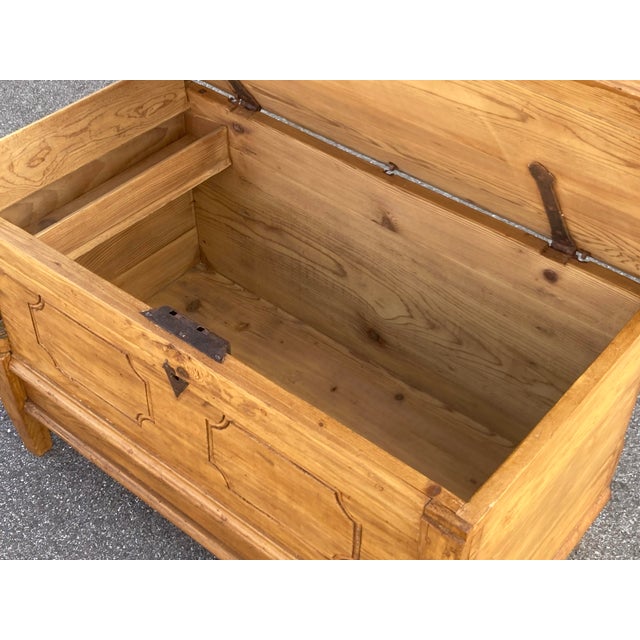 Pine Trunk or Blanket Chest, Germany For Sale - Image 10 of 15