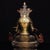 Vintage Gilt Bronze Ksitigarbha Bodhisattva Statue Buddhist Deity 12.2" For Sale - Image 4 of 9