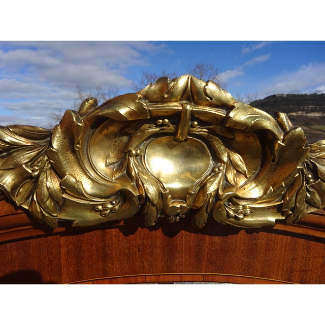 Louis XVI Style Wardrobe in Marquetry and Bronze, 1920s For Sale - Image 11 of 18