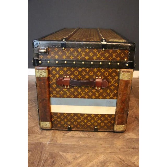 1930s Monogrammed Steam Trunk from Louis Vuitton, 1930s For Sale - Image 5 of 18