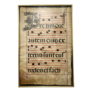 15 Century Illuminated Medieval or Renaissance Antiphonal Manuscript