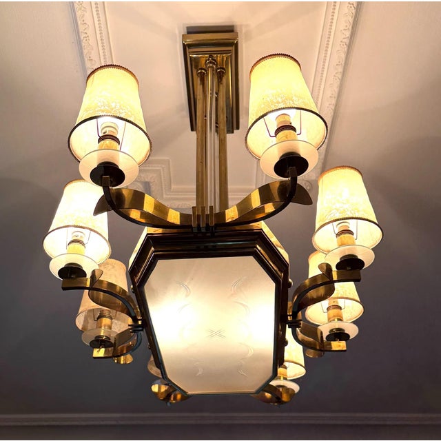 Chandelier from Dorizon, 1950 For Sale - Image 4 of 8