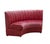 Contemporary Matthew Izzo Home Estelle Berry Velvet Curved Banquette Sofa For Sale - Image 3 of 5
